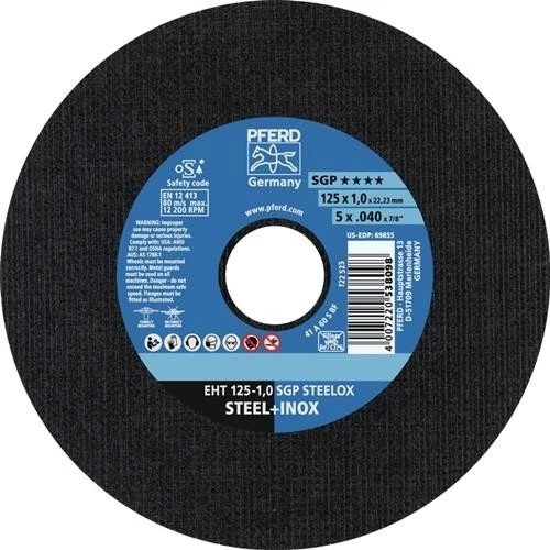 Pferd EHT 125-0.8 SGP STEELOX Trennscheibe, 125x0.8x22.23mm, 25 Stück