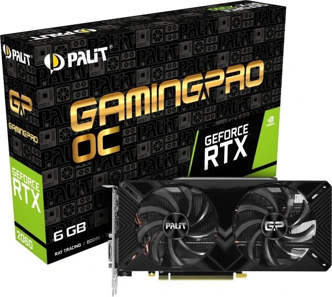 Palit GeForce RTX 2060 GamingPro OC, 6GB GDDR6, DVI, HDMI, DP