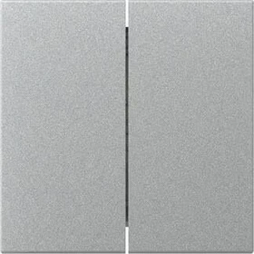Gira System 55 Wippe 2fach gerade stehend, Alu