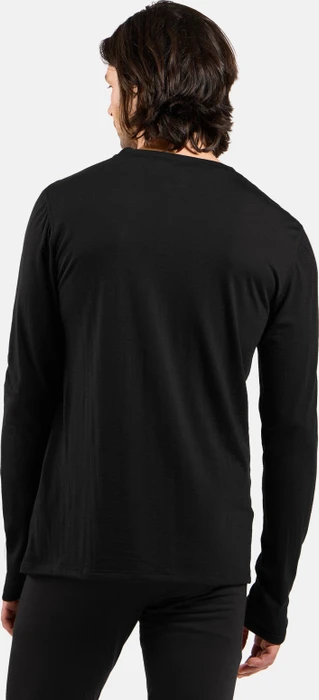 Odlo Natural Merino 160 Baselayer Funktionsshirt langarm schwarz (Herren)