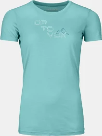 Ortovox 185 Merino Tangram Logo Funktionsshirt kurzarm ice waterfall (Damen)