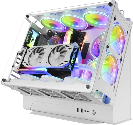 Mars Gaming MCB White, Glasfenster