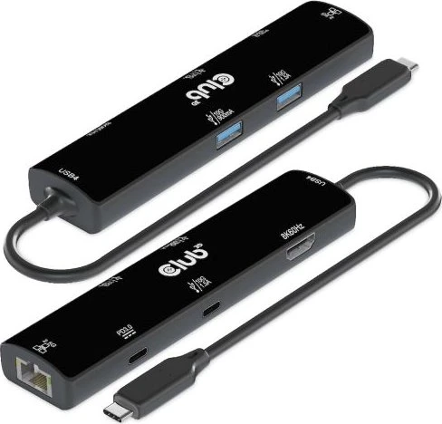 Club 3D 6-in-1 Docking-Station, USB4 [Stecker]