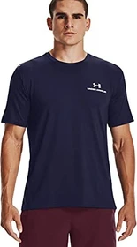 Under Armour Rush Energy Funktionsshirt kurzarm midnight navy/white (Herren)