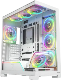 Modecom Volcano Stellar Plus 8F White, Glasfenster