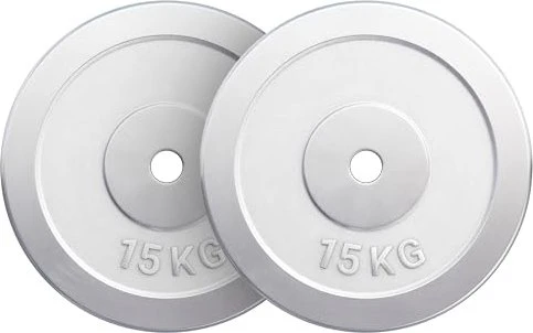 Gorilla Sports Hantelscheiben Chrom Set 2x 15kg