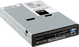 Ultron UCR3 75in1 Cardreader schwarz retail Multi-Slot-Cardreader, USB 3.0 19-Pin Stecksockel [Stecker]