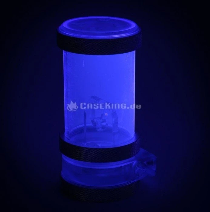 PrimoChill CTR Phase 2 120mm Laing D5, Acetal klar, UV blau