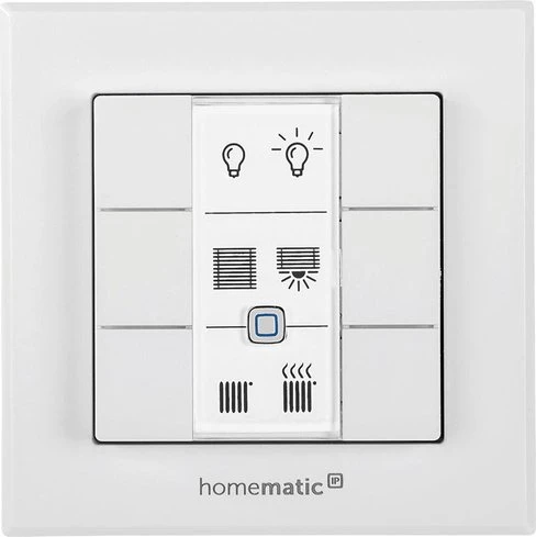 eQ-3 HomeMatic Funk-Wandtaster 6-fach weiß, Bausatz