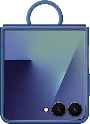 Samsung Silicone Ring Case für Galaxy Z Flip7 blau