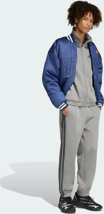 adidas Stadium Trainingsjacke charcoal solid grey/grey six/glow blue (Herren)