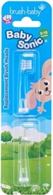 Brush Baby BabySonic Kinder-Ersatzbürste 0-18 Monate, 2 Stück