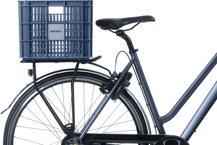 Basil Crate L Fahrradkorb bluestone
