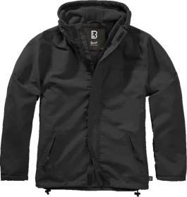 Brandit Windbreaker Frontzip Jacke schwarz (Herren)