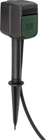 Brennenstuhl Connect WIFI Gartensteckdose mit Erdspieß, 2-fach, IP44, 10m Kabel, Smart-Steckdose (1154540601)