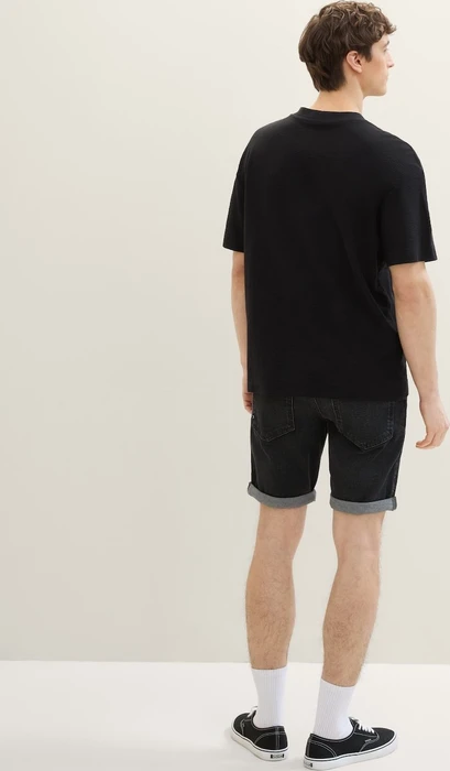 Tom Tailor Jeansshorts Jeans used dark stone black denim (Herren)