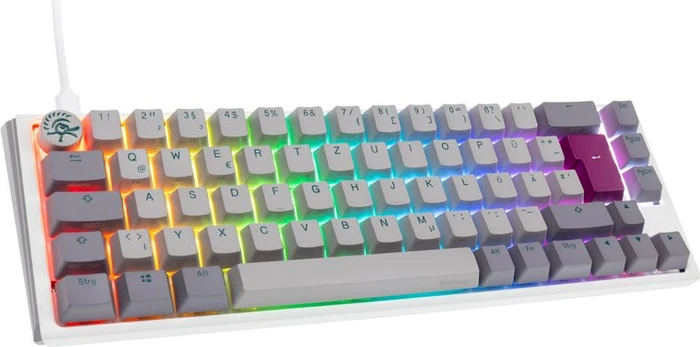 Ducky One 3 SF, Mist Grey, PBT, LEDs RGB, MX RGB ERGO CLEAR, USB, DE