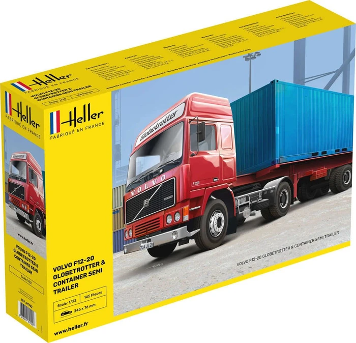 Heller F12-20 Globetrotter & Container semi trailer