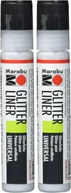 Marabu Glitter-Liner, glittersilber, 25ml