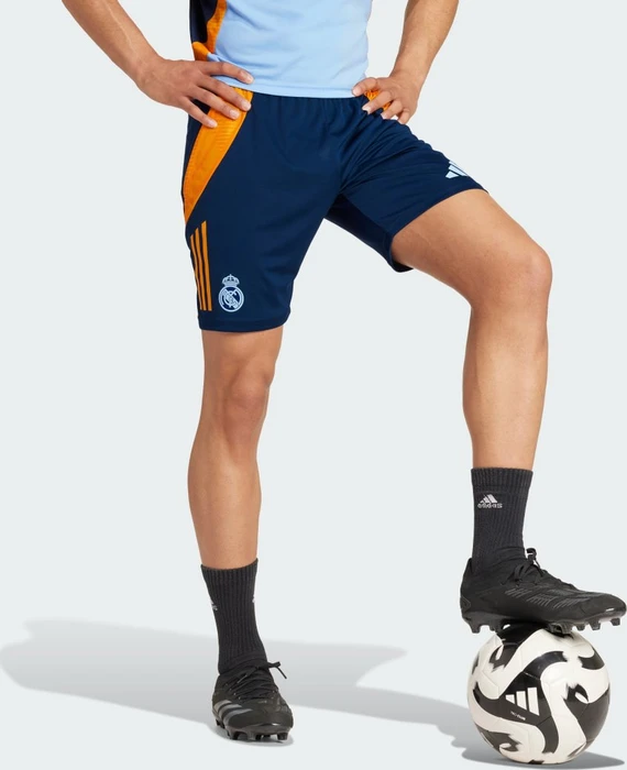 adidas Real Madrid Tiro 24 Competition Hose kurz team navy blue 2/crew orange/glow blue (Herren)