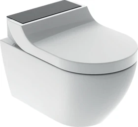 Geberit AquaClean Tuma Comfort WC-Komplettanlage Wand-WC weiß/Glas schwarz