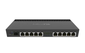MikroTik RouterBOARD RB4011 Gigabit Router, 10x RJ-45, 1x SFP+, PoE PD (RB4011iGS+RM)