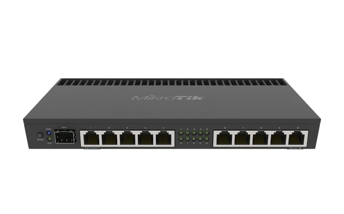 MikroTik RouterBOARD RB4011 Gigabit Router, 10x RJ-45, 1x SFP+, PoE PD