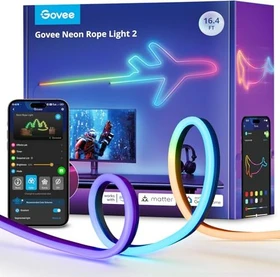 Govee H61D5 RGBIC Neon Rope Light 2 LED-Streifen 5m schwarz
