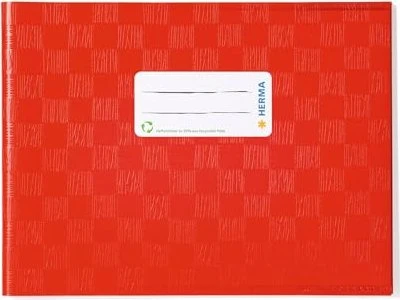 Herma Heftschoner Kunststoff, A5, quer, rot, 10er-Pack