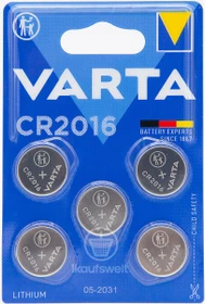 Varta CR2016, 5er-Pack