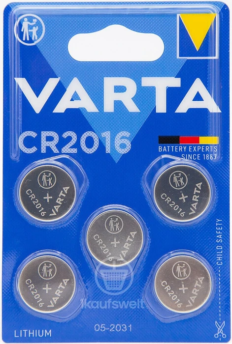 Varta CR2016, 5er-Pack