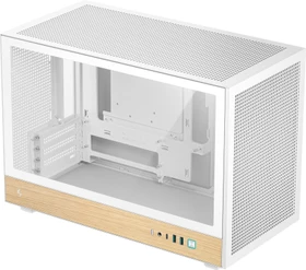 DeepCool CH260 WH Wood, weiß, Glasfenster