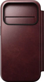 Nomad Modern Leather Folio (Horween) für Apple iPhone 17 Pro burgundy chromexcel