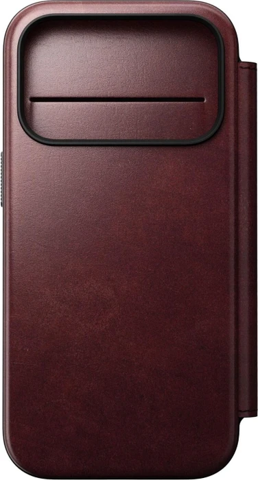 Nomad Modern Leather Folio (Horween) für Apple iPhone 17 Pro burgundy chromexcel