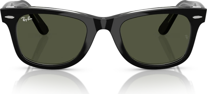 Ray-Ban RB2140 Original Wayfarer Classic 50mm polished black on transparent/green