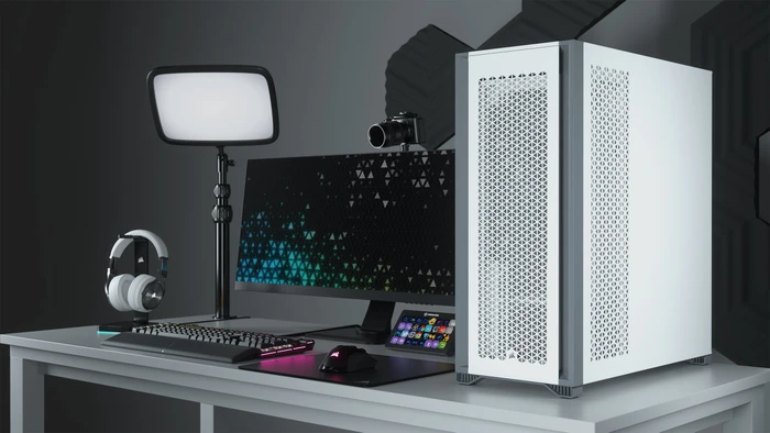 Corsair 7000D Airflow, weiß, Glasfenster