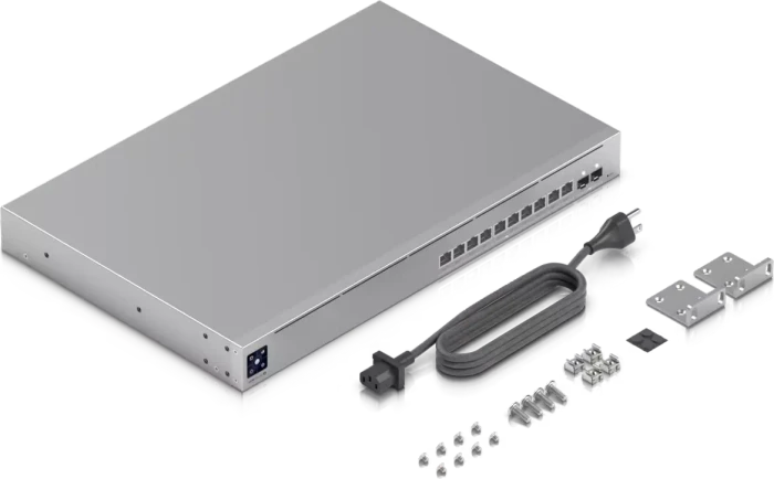 Ubiquiti UniFiSwitch Pro XG 10 PoE Rackmount 10G Managed Switch, 10x RJ-45, 2x SFP+, 400W PoE++