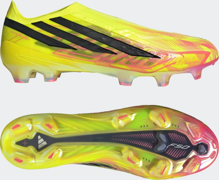 adidas F50 Hyperfast Elite Laceless FG team solar yellow 2/core black/solar turbo