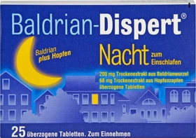Cheplapharm Baldrian Dispert Nacht überzogene Tabletten, 25 Stück