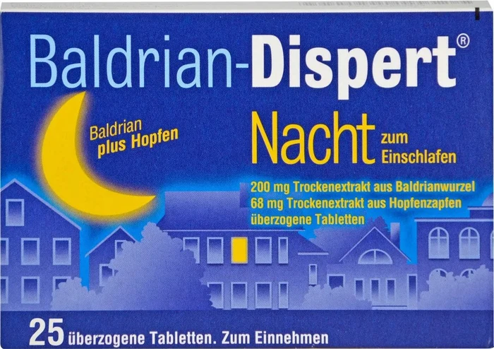 Cheplapharm Baldrian Dispert Nacht überzogene Tabletten, 25 Stück