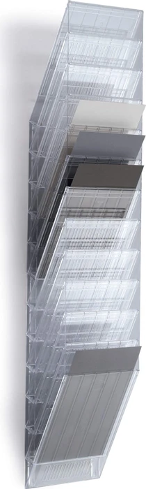 Durable Flexiboxx 12 Prospekthalter, 12 Fächer, A4, transparent
