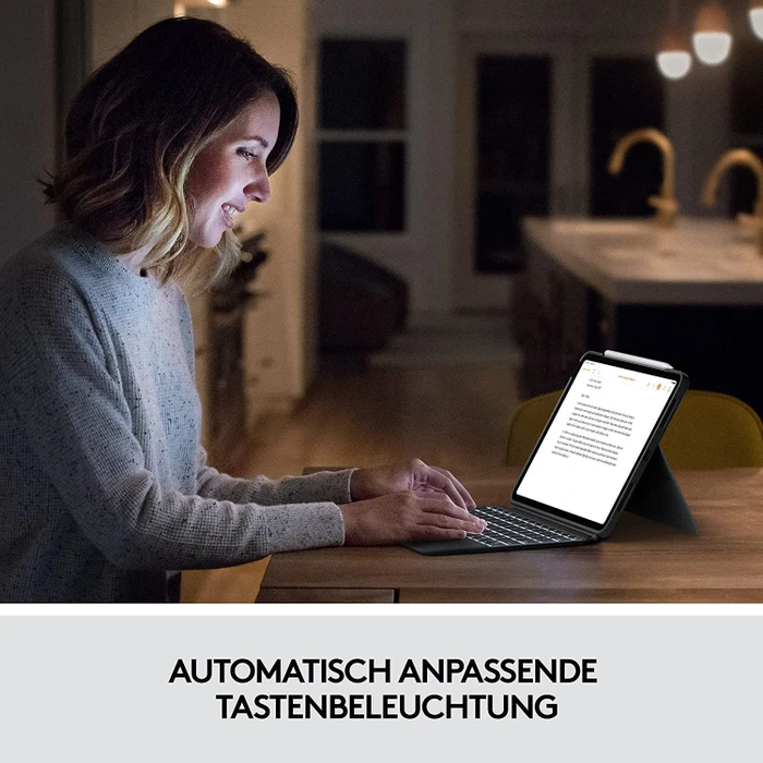 Logitech Combo Touch für iPad Air 4/iPad Air 5, grau, IT