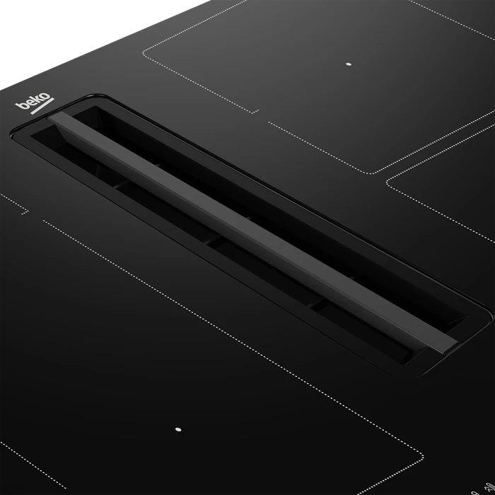 Beko HIXI84700UF Induktionskochfeld mit Kochfeldabzug autark
