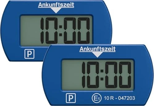 Needit Park Mini elektronische Parkscheibe blau, 2er-Pack