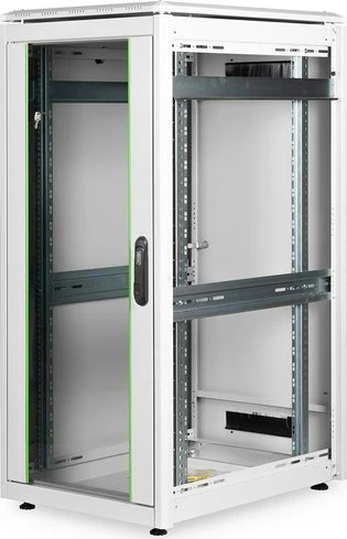 Digitus Professional Unique Serie Serverschrank 26HE, Sicherheitsglastür, IP2X, grau, 800mm tief