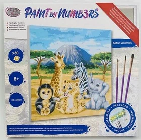 Craft Buddy Paint By Numb3rs Safari Animals