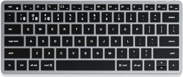 Satechi Slim X1 Backlit Keyboard, schwarz/grau, Bluetooth, US