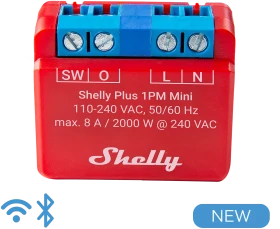 Shelly Plus 1PM Mini, 1-Kanal, Unterputz, Schaltaktor (Shelly_Plus_1PM_Mini)