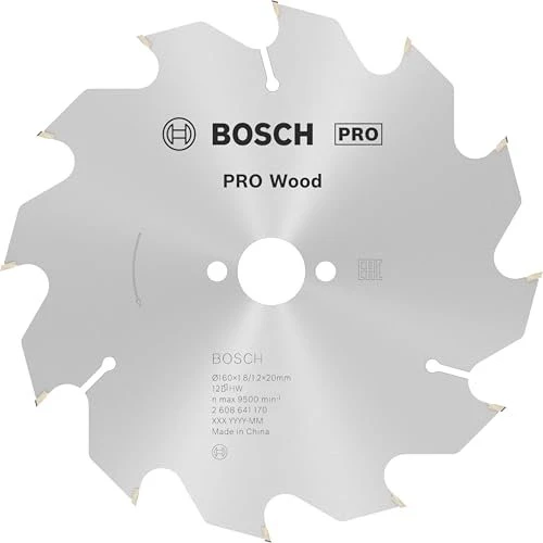 Bosch Professional Optiline Wood Kreissägeblatt 12Z, 160x1.8x20mm, 1 Stück