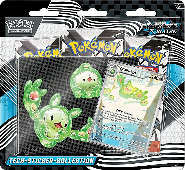 Pokémon - Karmesin & Purpur Schwarze Blitze Tech Sticker Kollektion